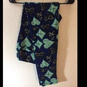 Lularoe TC Poker Leggings